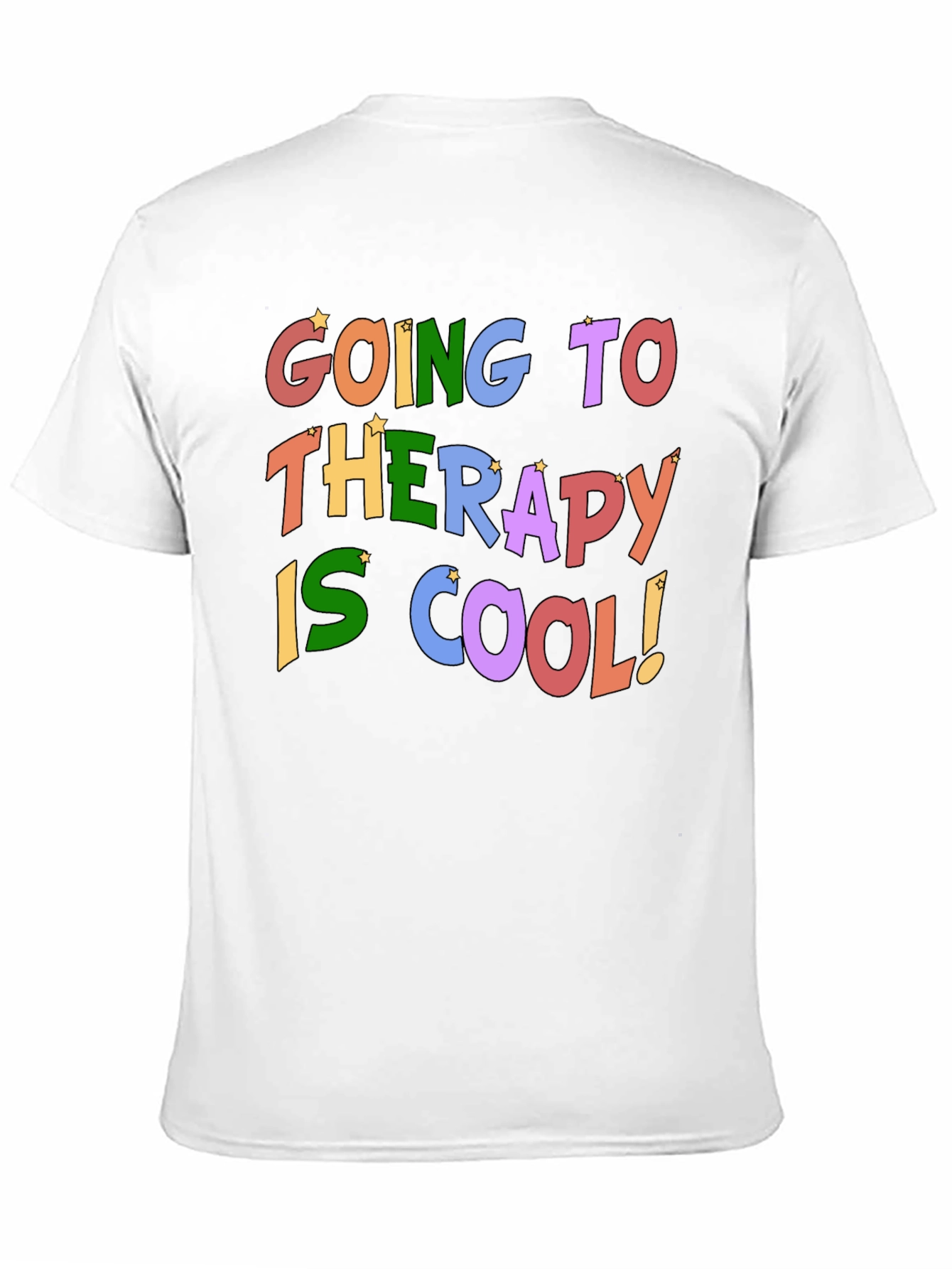 Therapy is Cool T-Shirt - Black Crew Neck