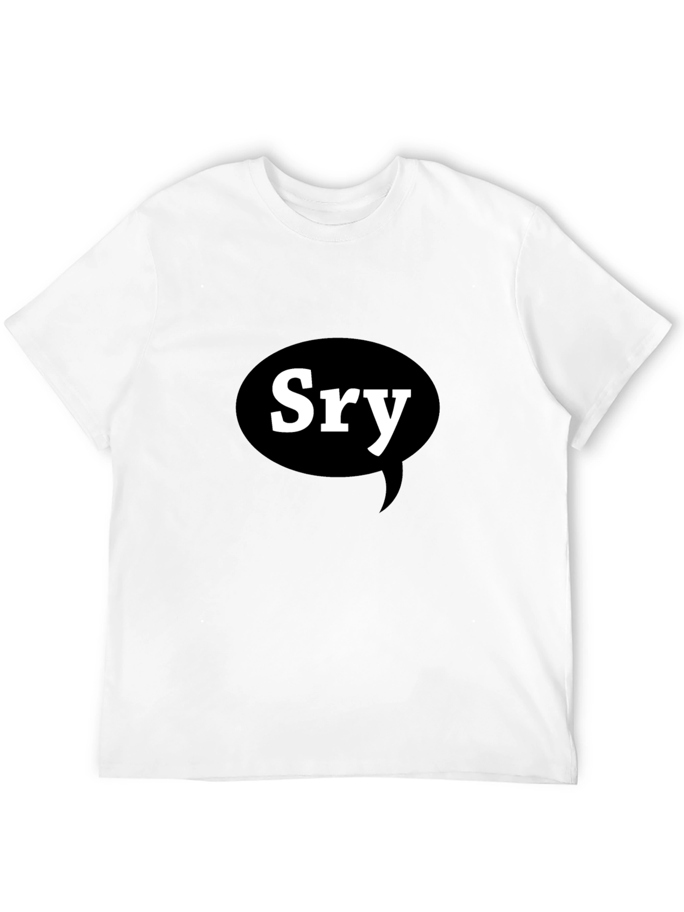 Sry Sorry Apology Black T-Shirt