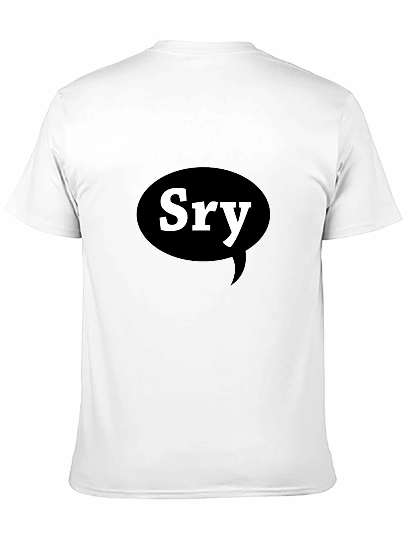 Sry Sorry Apology Black T-Shirt