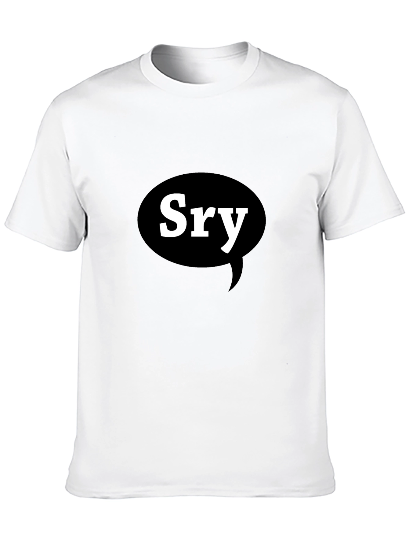 Sry Sorry Apology Black T-Shirt