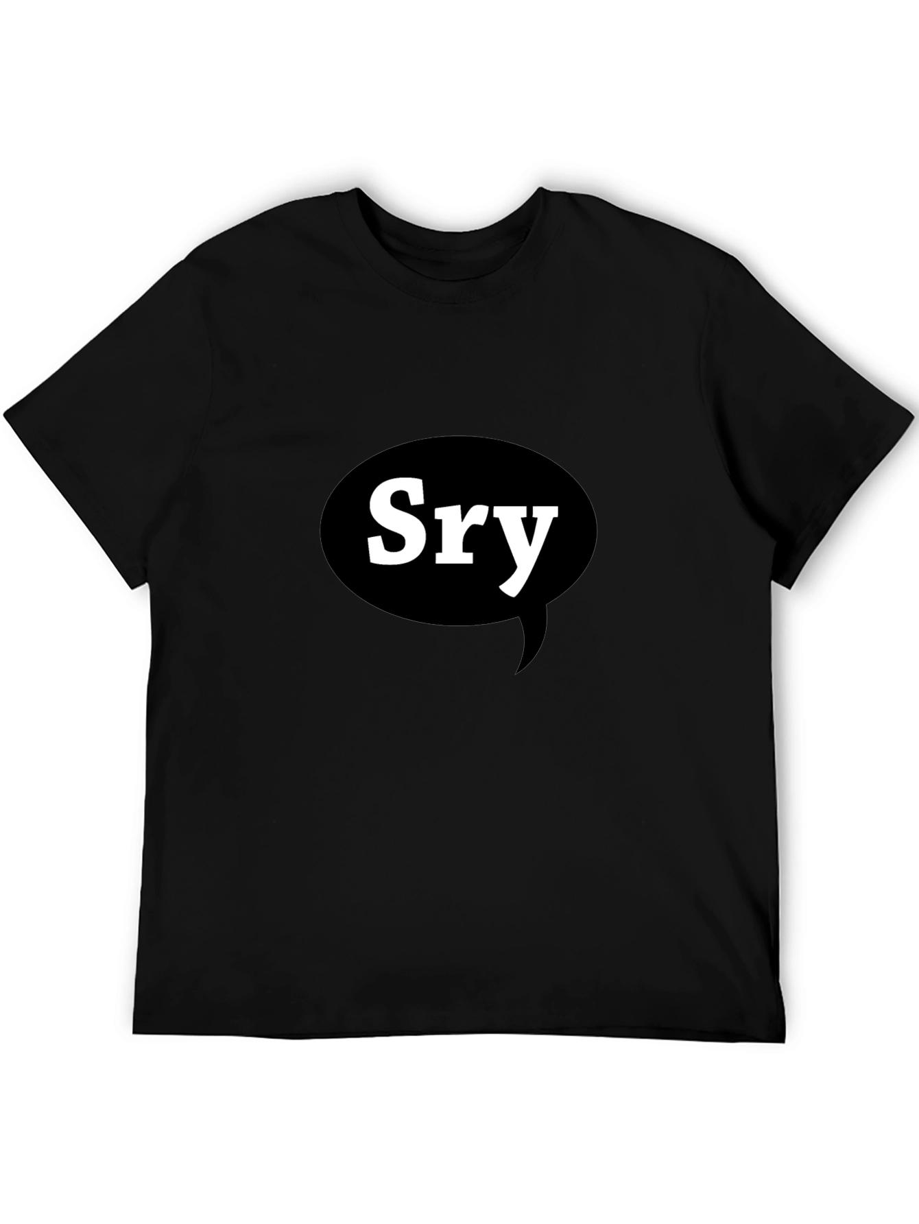 Sry Sorry Apology Black T-Shirt