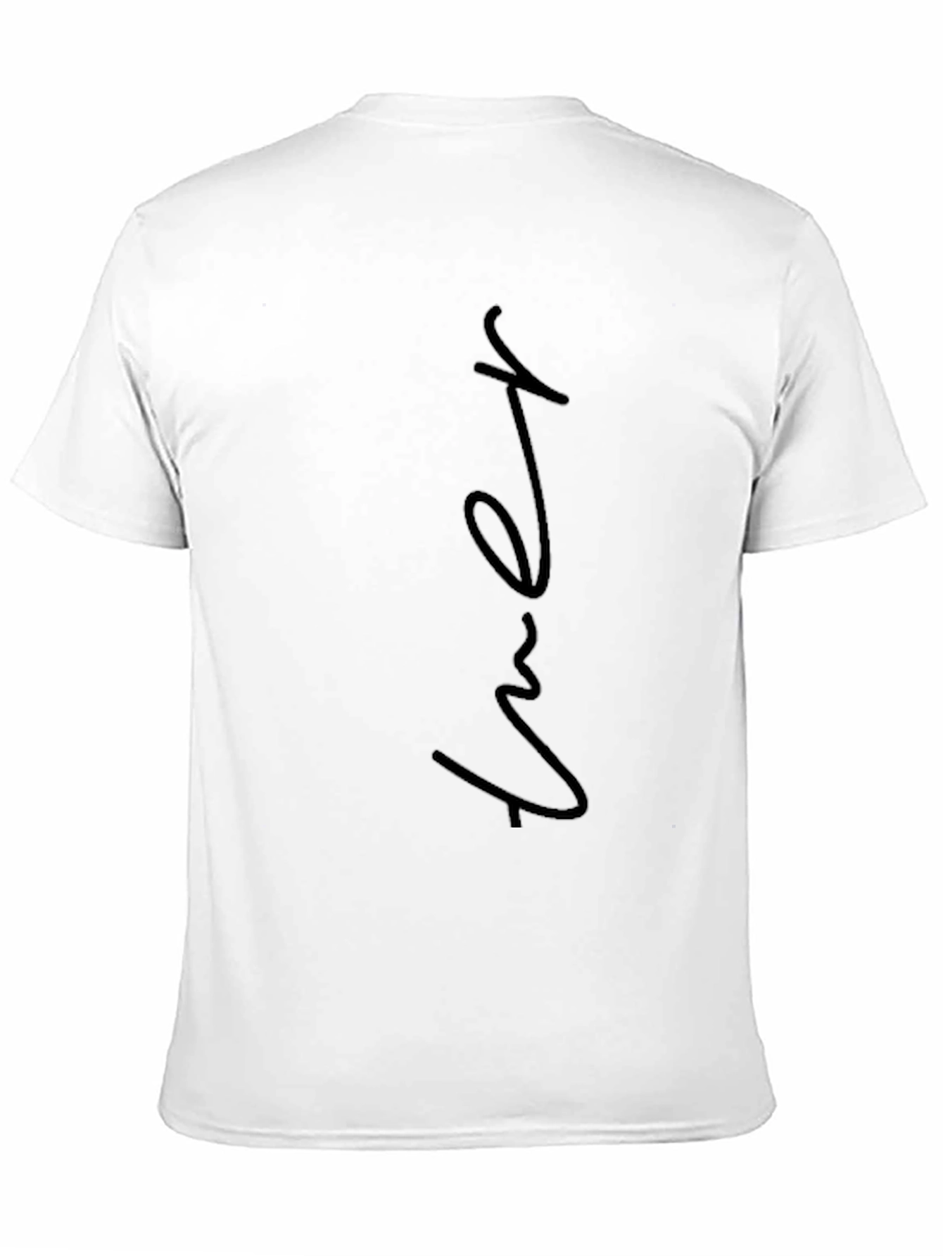 Mens Black T-Shirt with True Design
