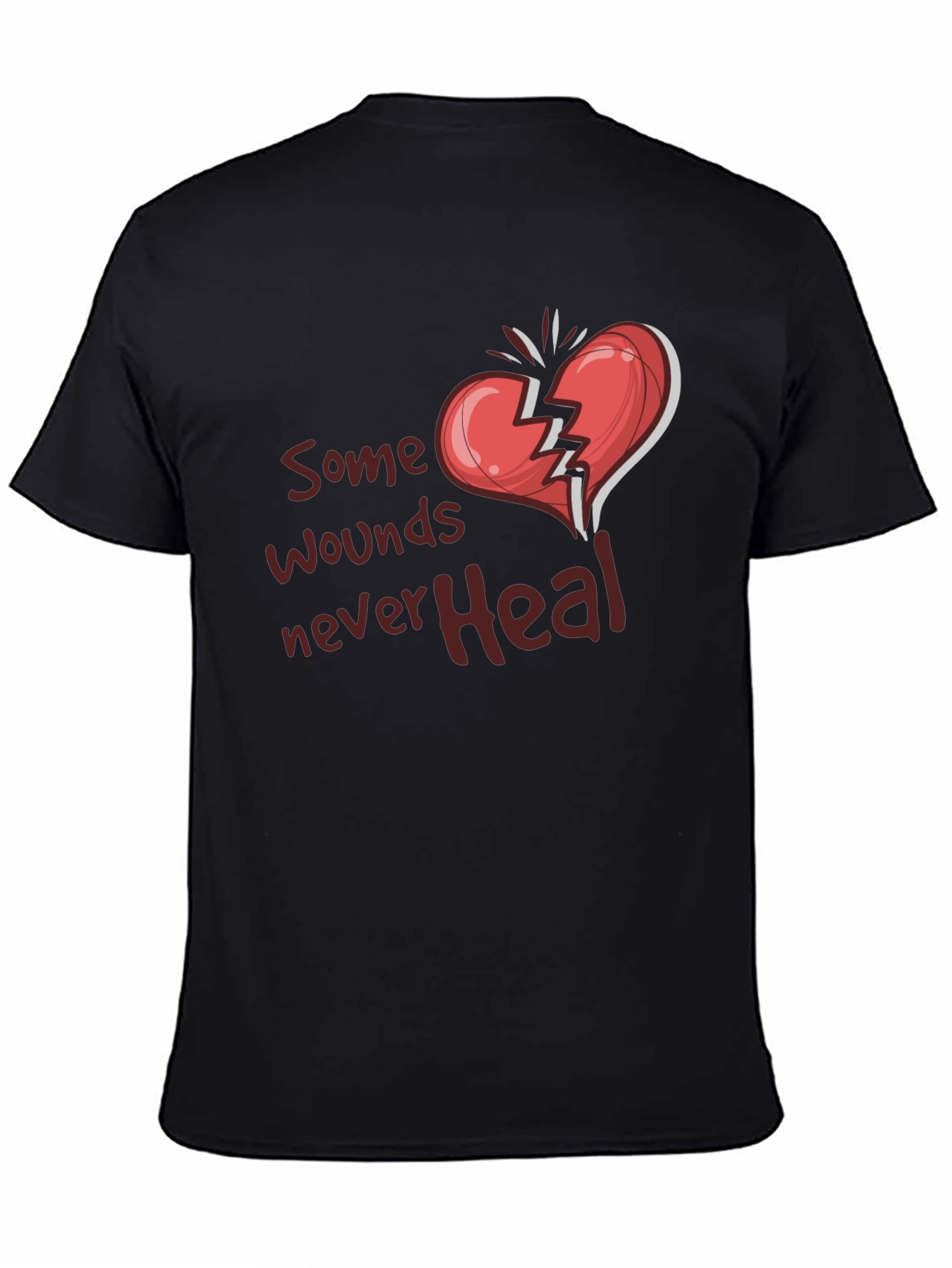 Broken Heart Graphic Tee: Some Wounds Never Heal