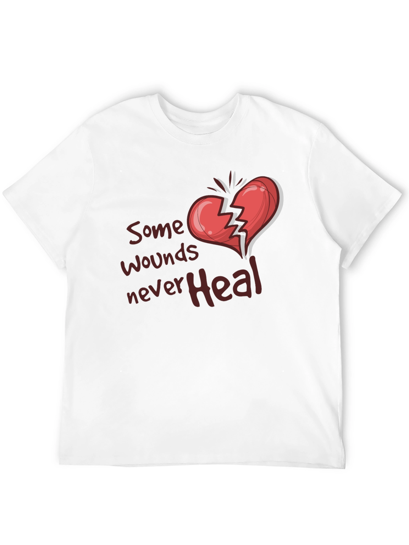 Broken Heart Graphic Tee: Some Wounds Never Heal