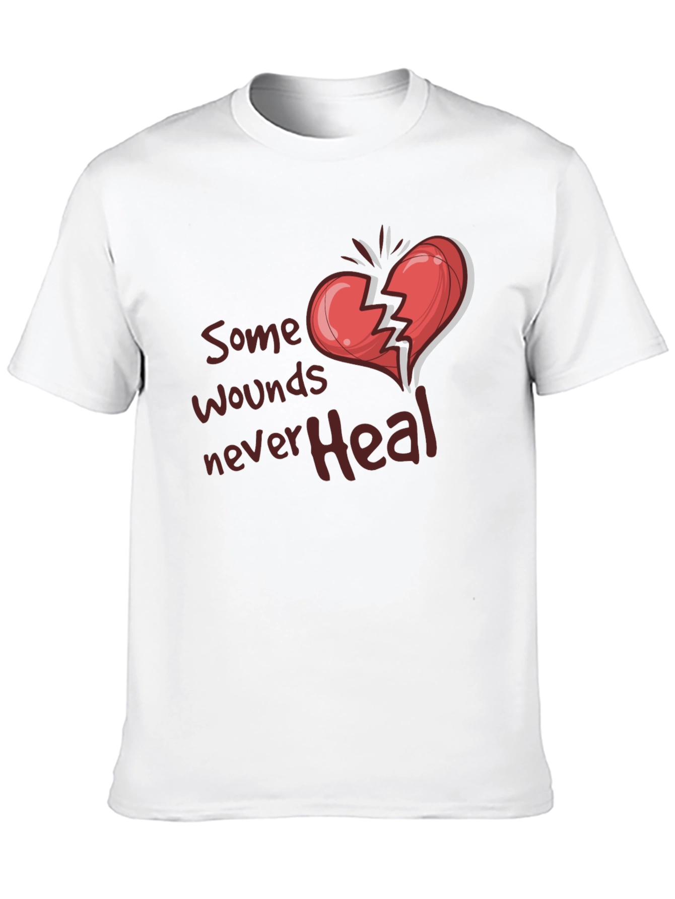 Broken Heart Graphic Tee: Some Wounds Never Heal