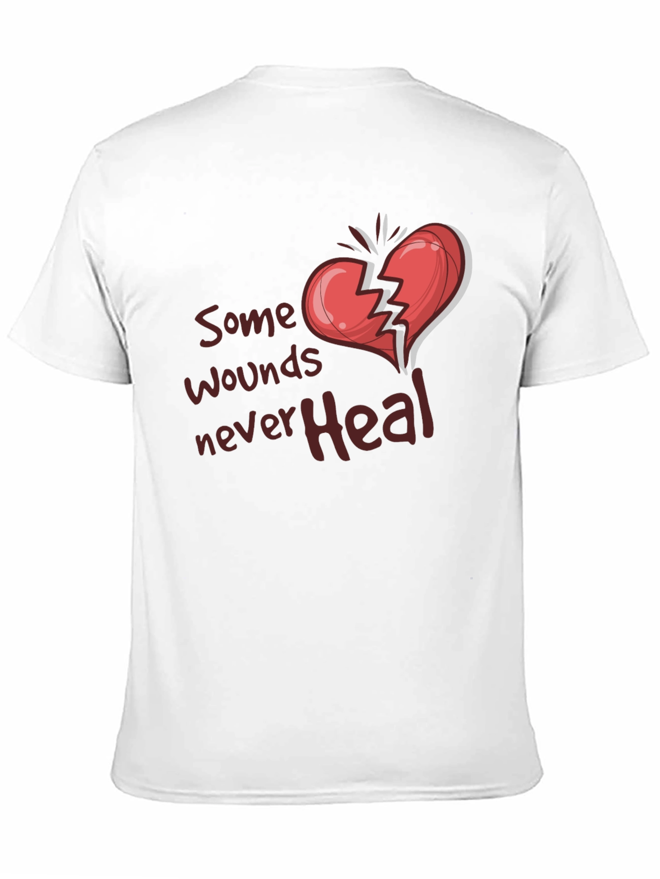 Broken Heart Graphic Tee: Some Wounds Never Heal