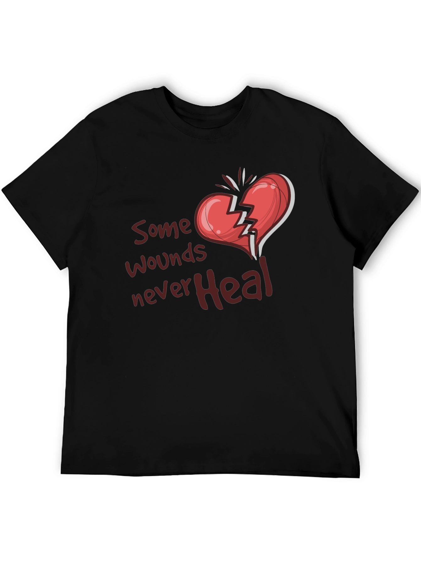 Broken Heart Graphic Tee: Some Wounds Never Heal