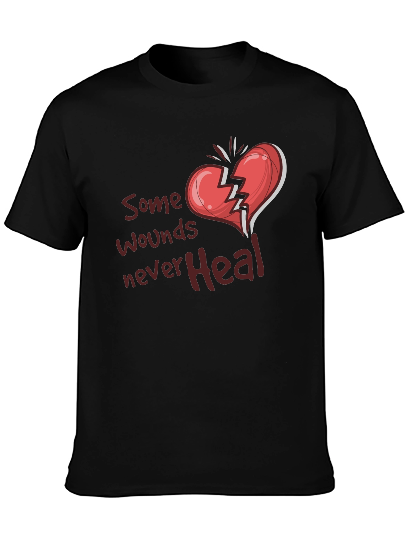 Broken Heart Graphic Tee: Some Wounds Never Heal