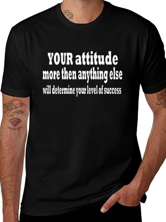 Attitude Determines Success Black T-Shirt