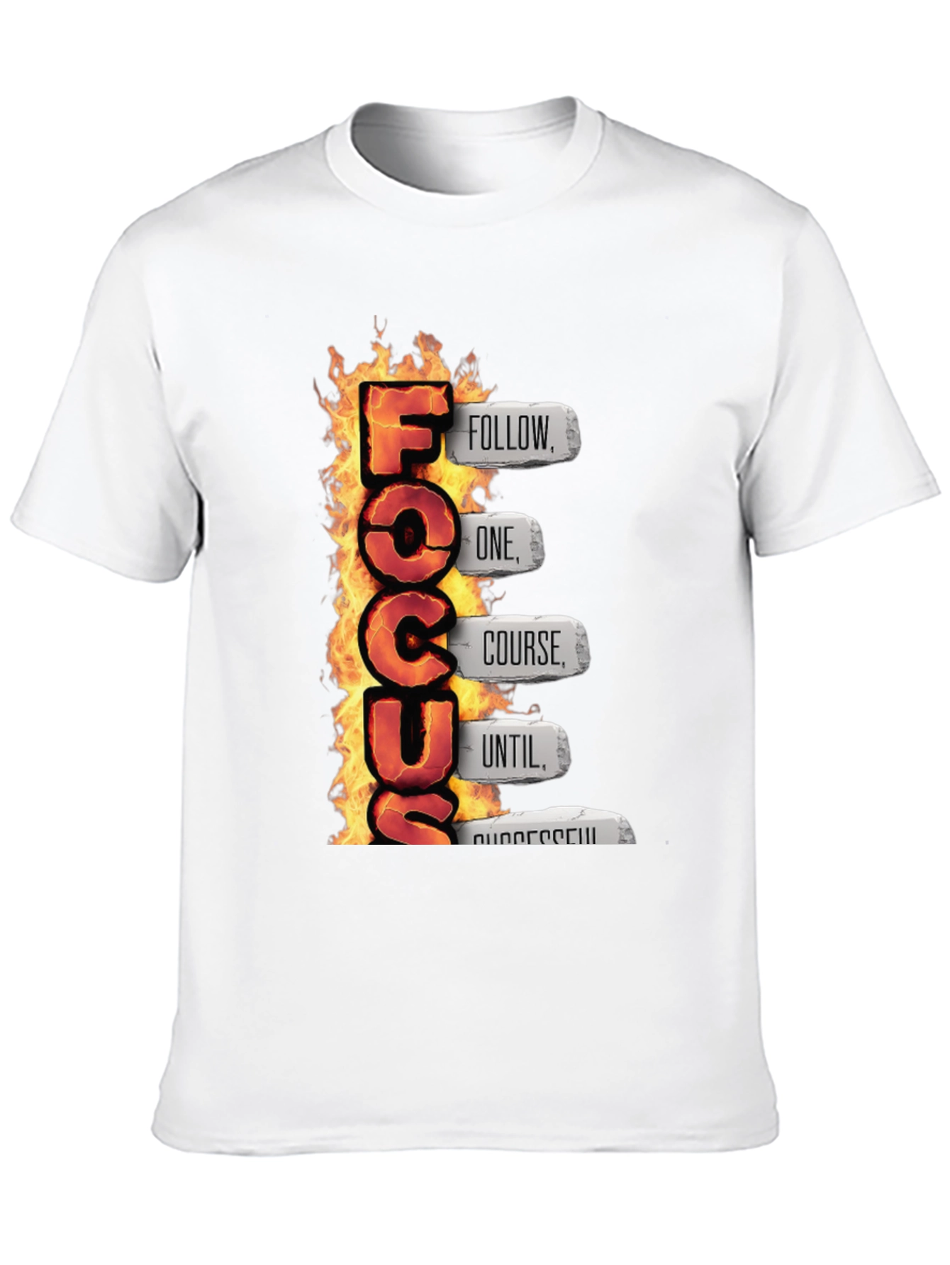 Fiery Focus Motivational T-Shirt