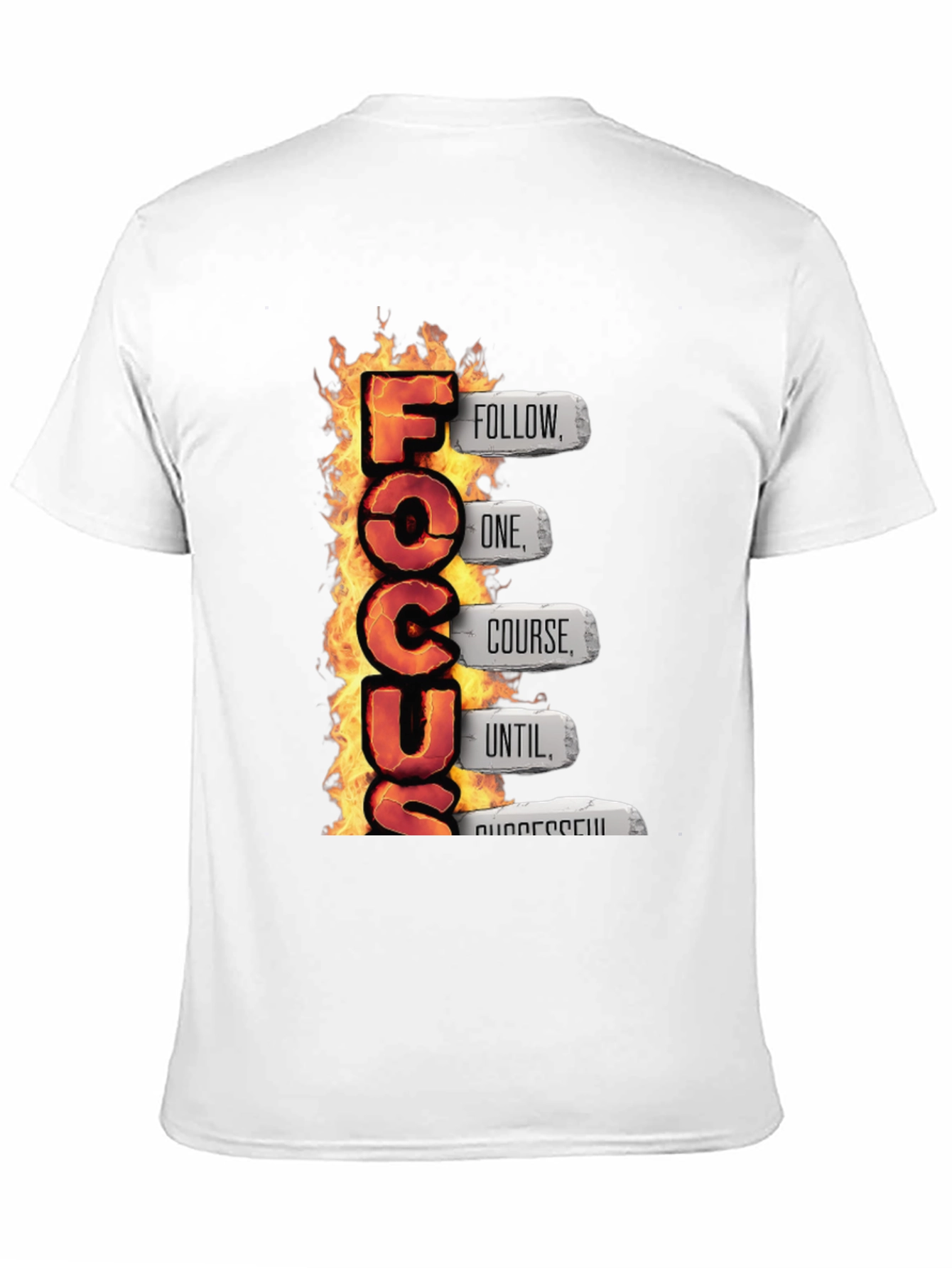 Fiery Focus Motivational T-Shirt