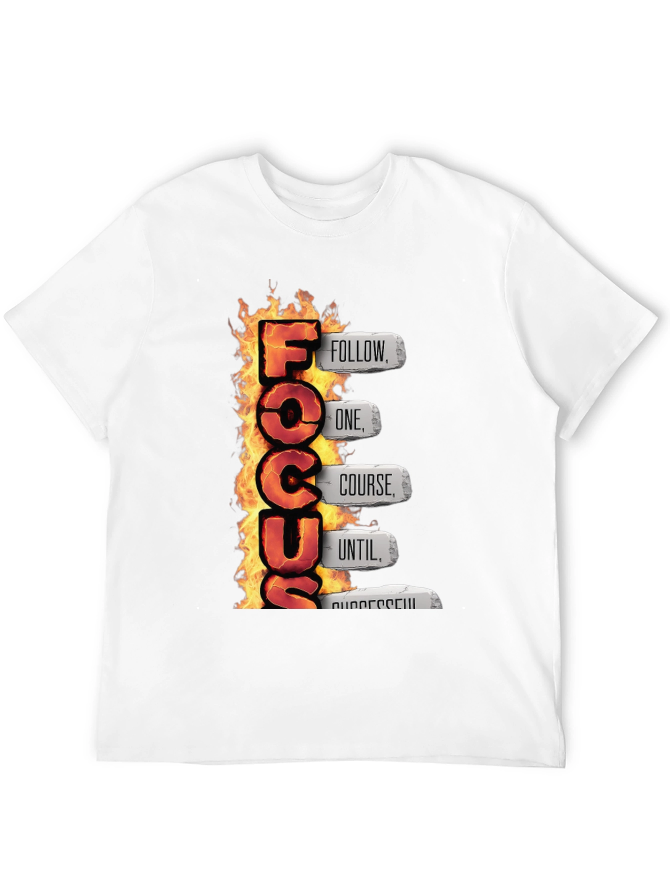 Fiery Focus Motivational T-Shirt
