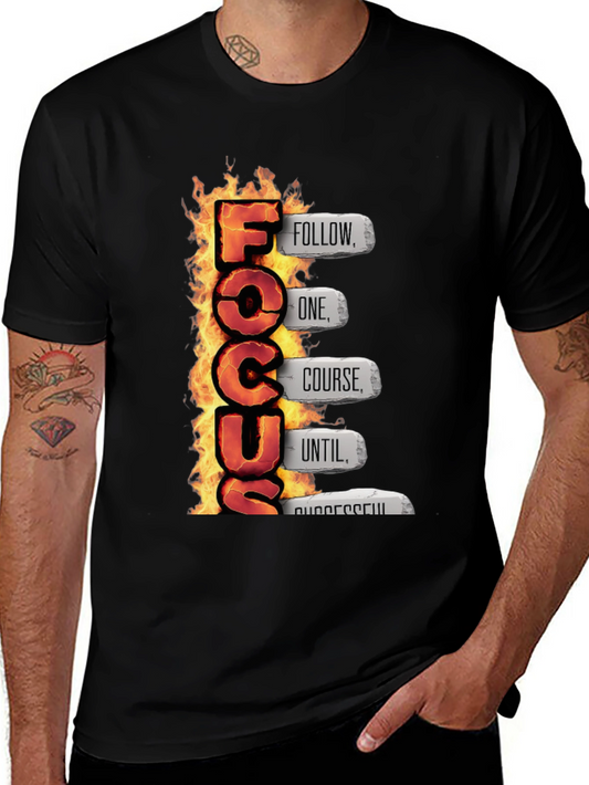 Fiery Focus Motivational T-Shirt