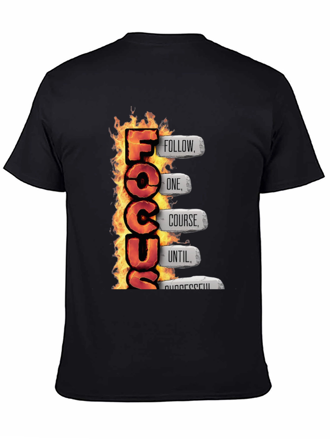 Fiery Focus Motivational T-Shirt