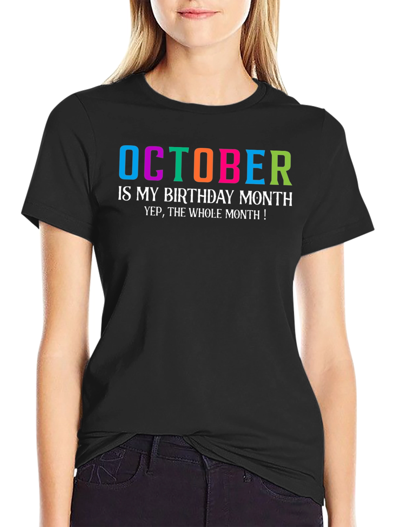 October Birthday Month Graphic T-Shirt