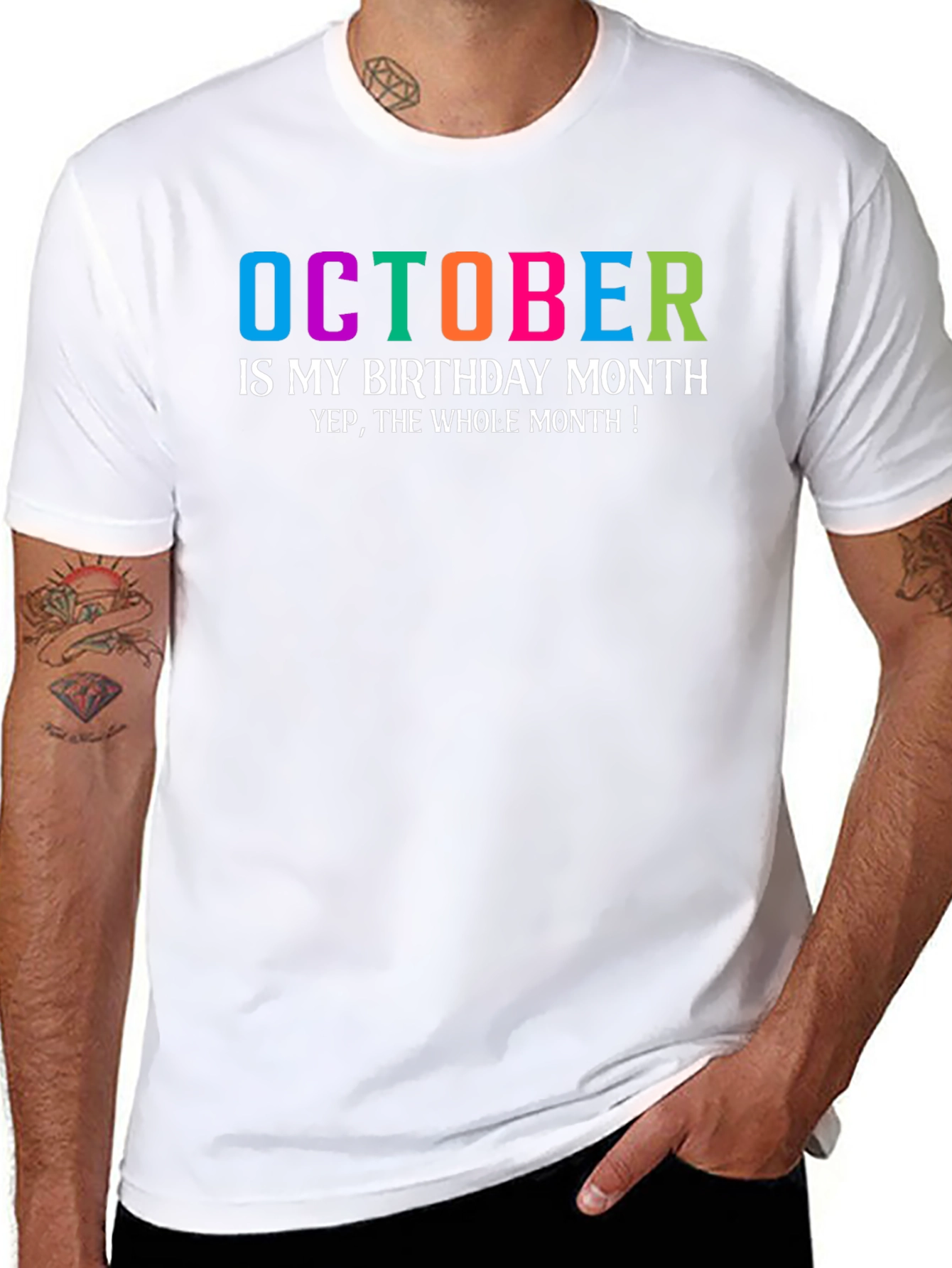 October Birthday Month Graphic T-Shirt