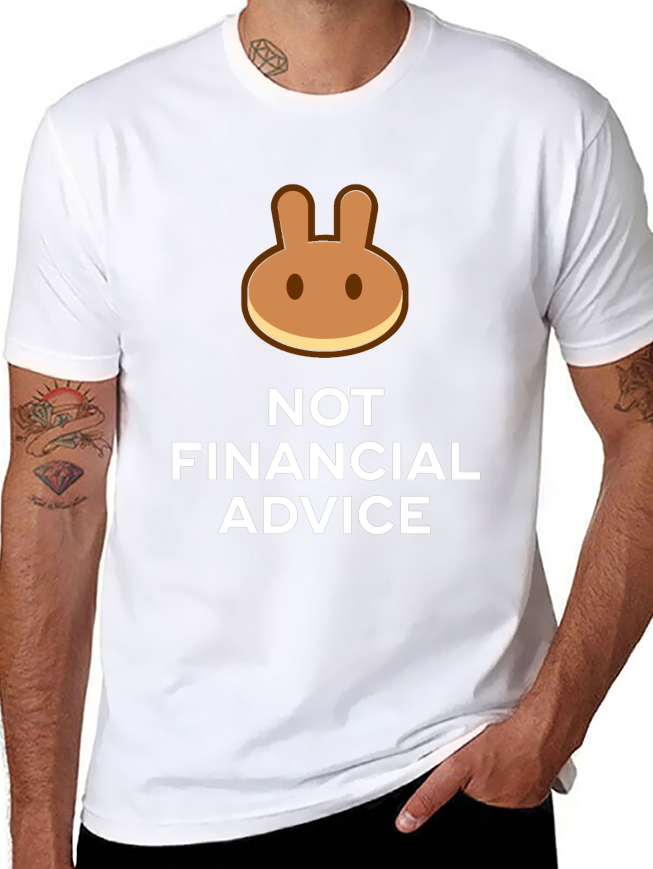 Funny Crypto Pancake Bunny T-Shirt