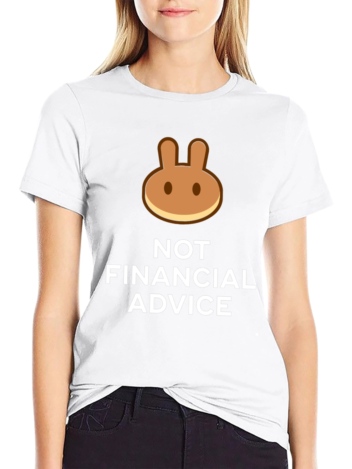 Funny Crypto Pancake Bunny T-Shirt