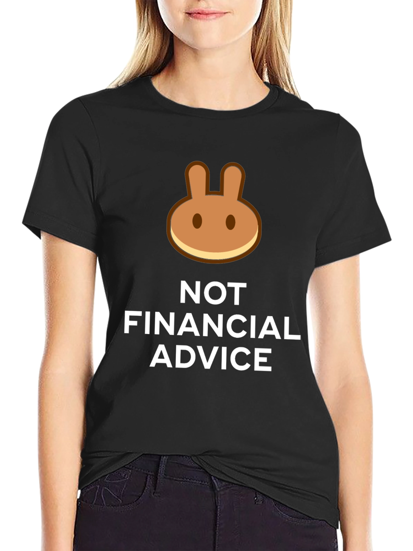 Funny Crypto Pancake Bunny T-Shirt