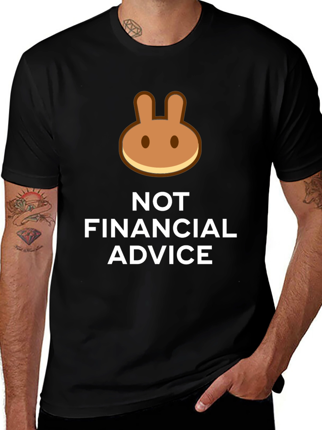 Funny Crypto Pancake Bunny T-Shirt