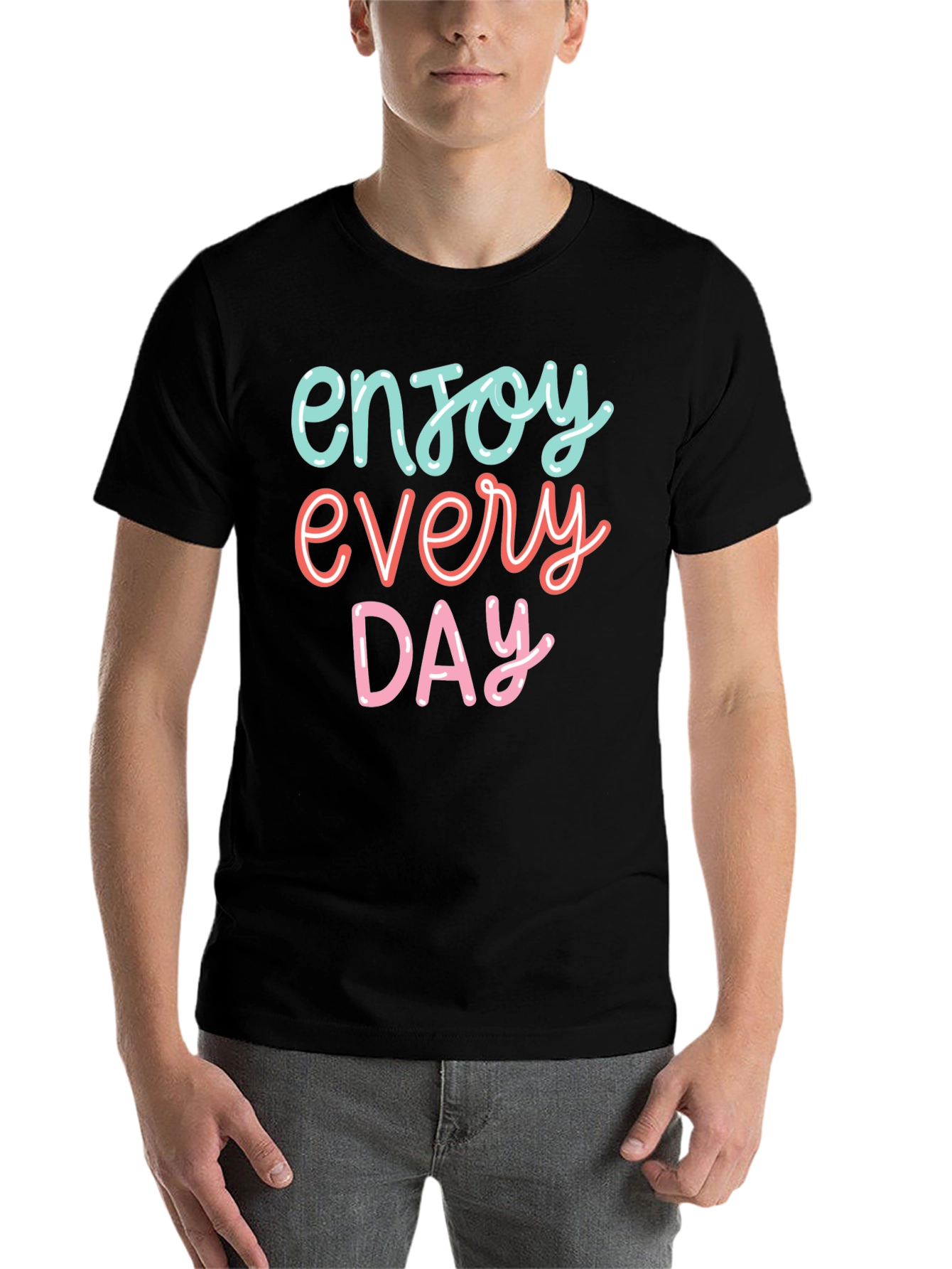 Enjoy Every Day Graphic Tee - Black