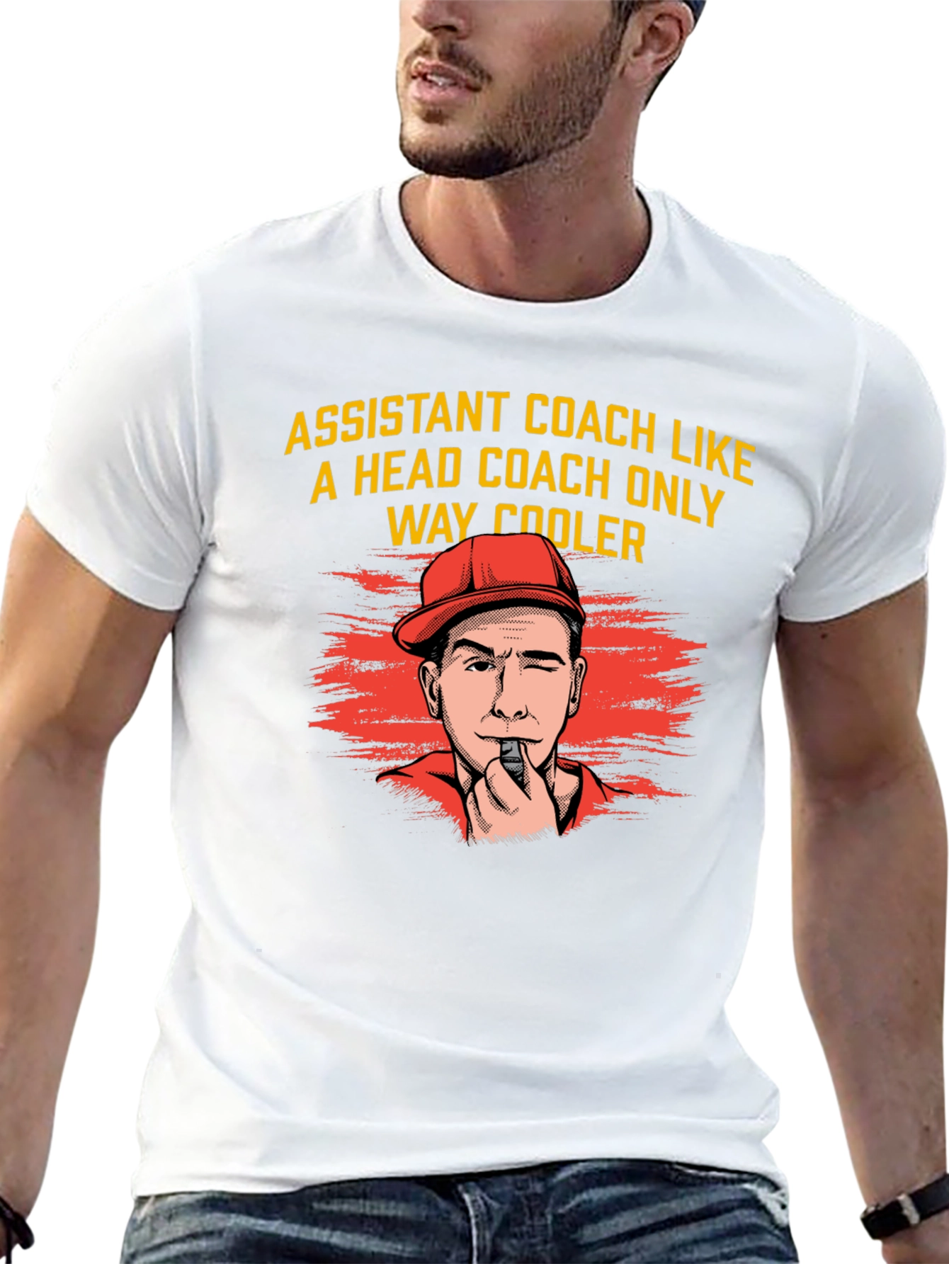Assistant Coach Graphic Tee - Way Cooler Design!