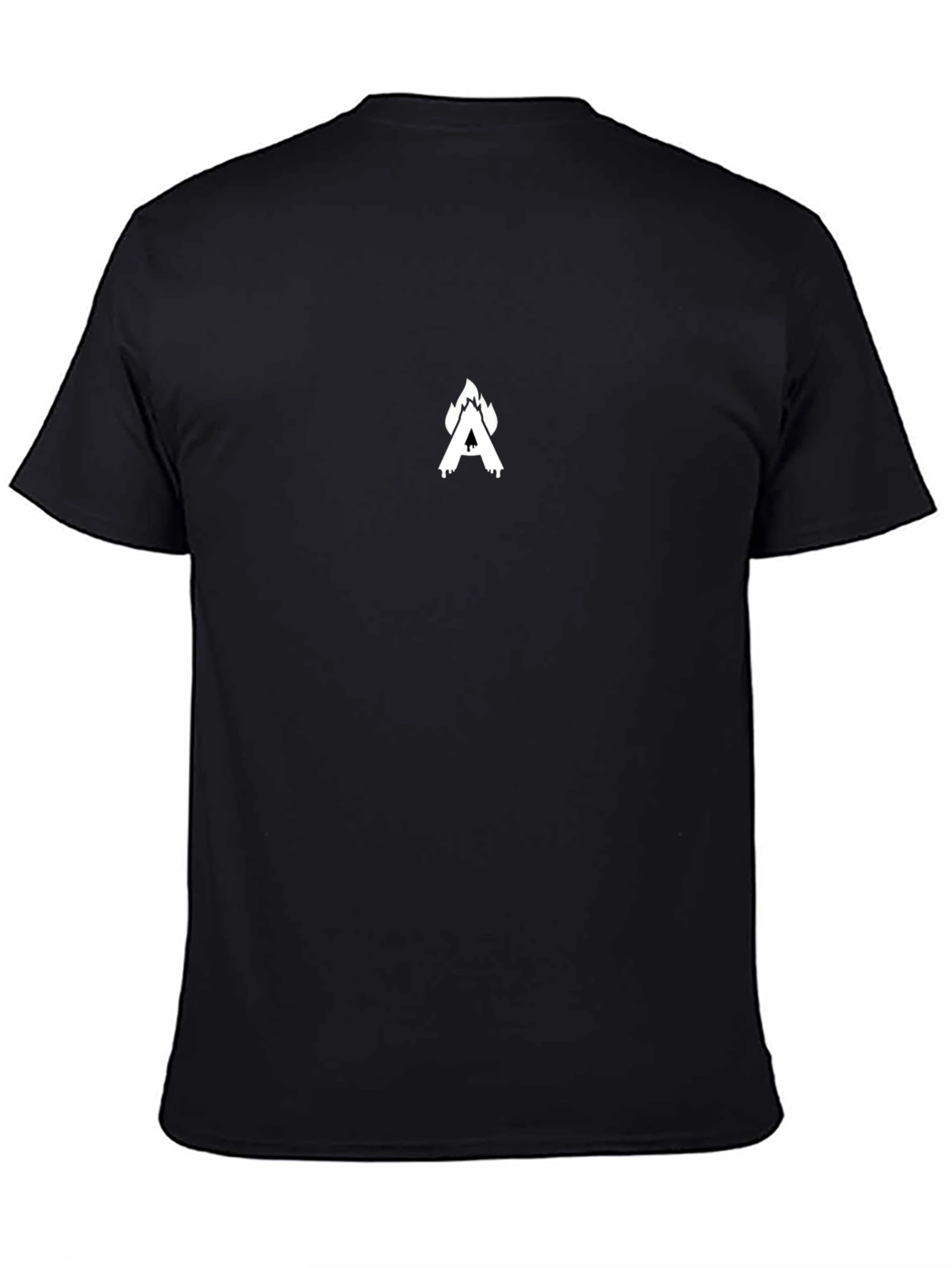 Black T-Shirt with White A Graphic