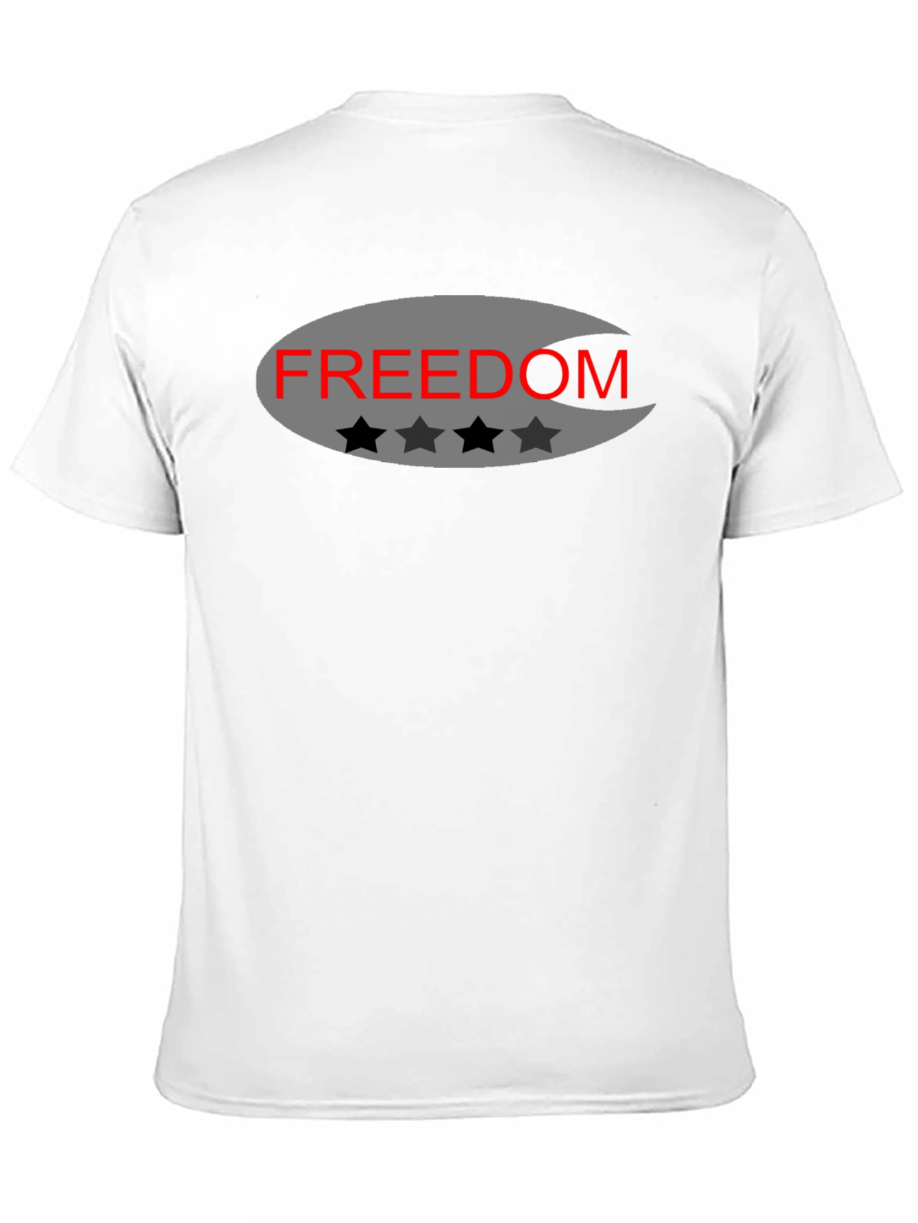 Freedom Graphic T-Shirt - Black Cotton Blend Tee