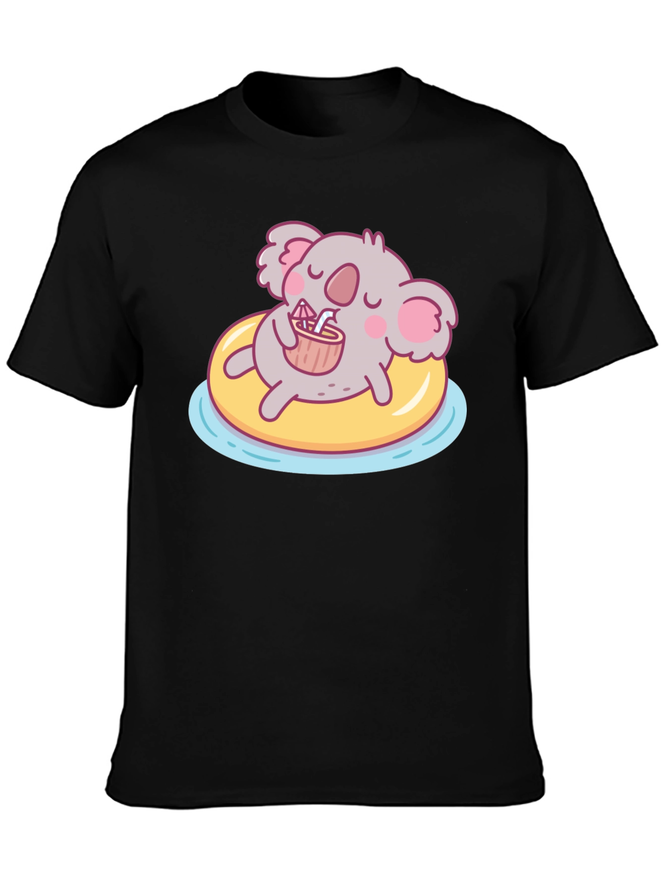 Koala Pool Party Graphic Tee - Black
