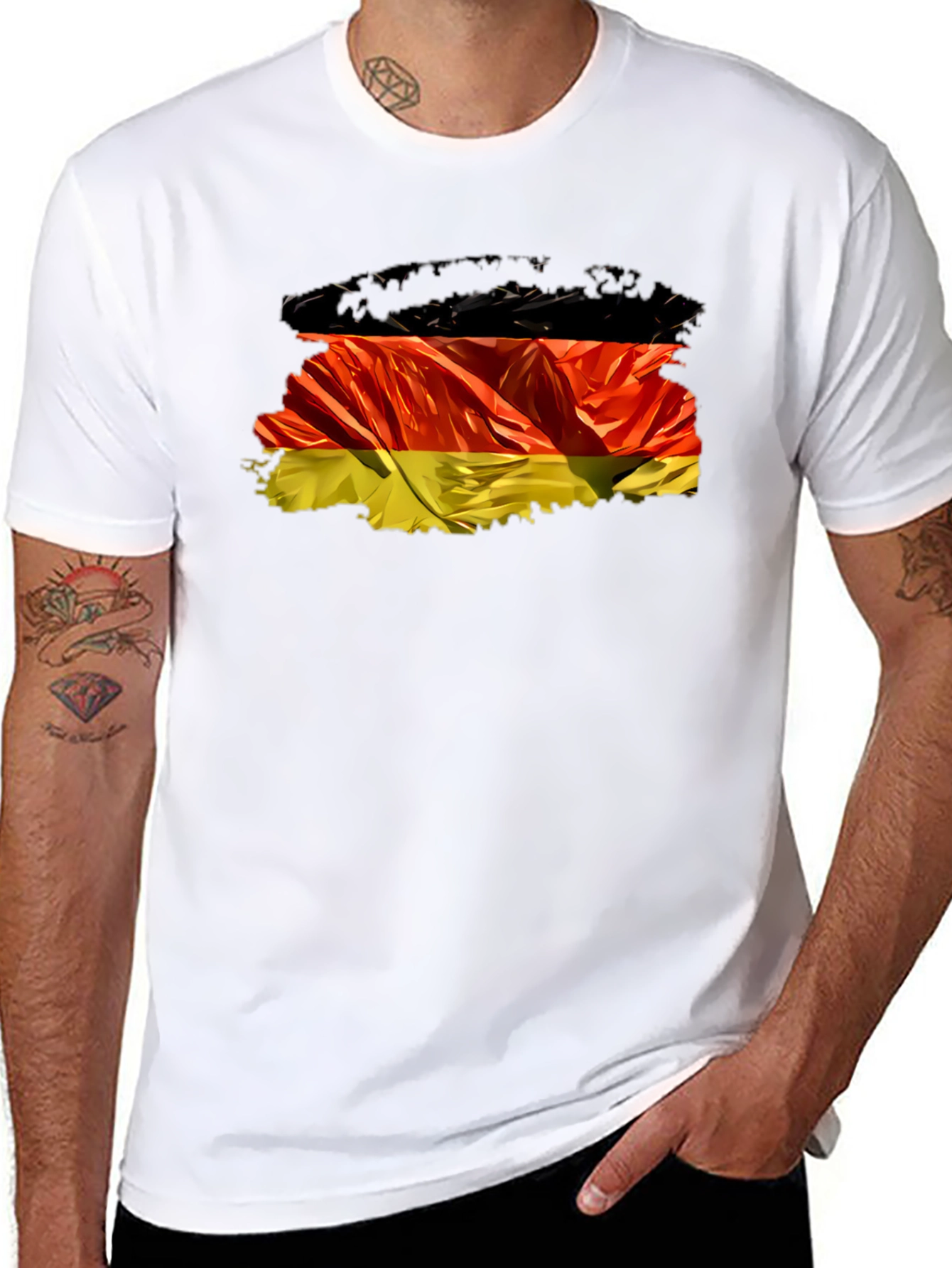 Germany Flag Graphic Print T-Shirt
