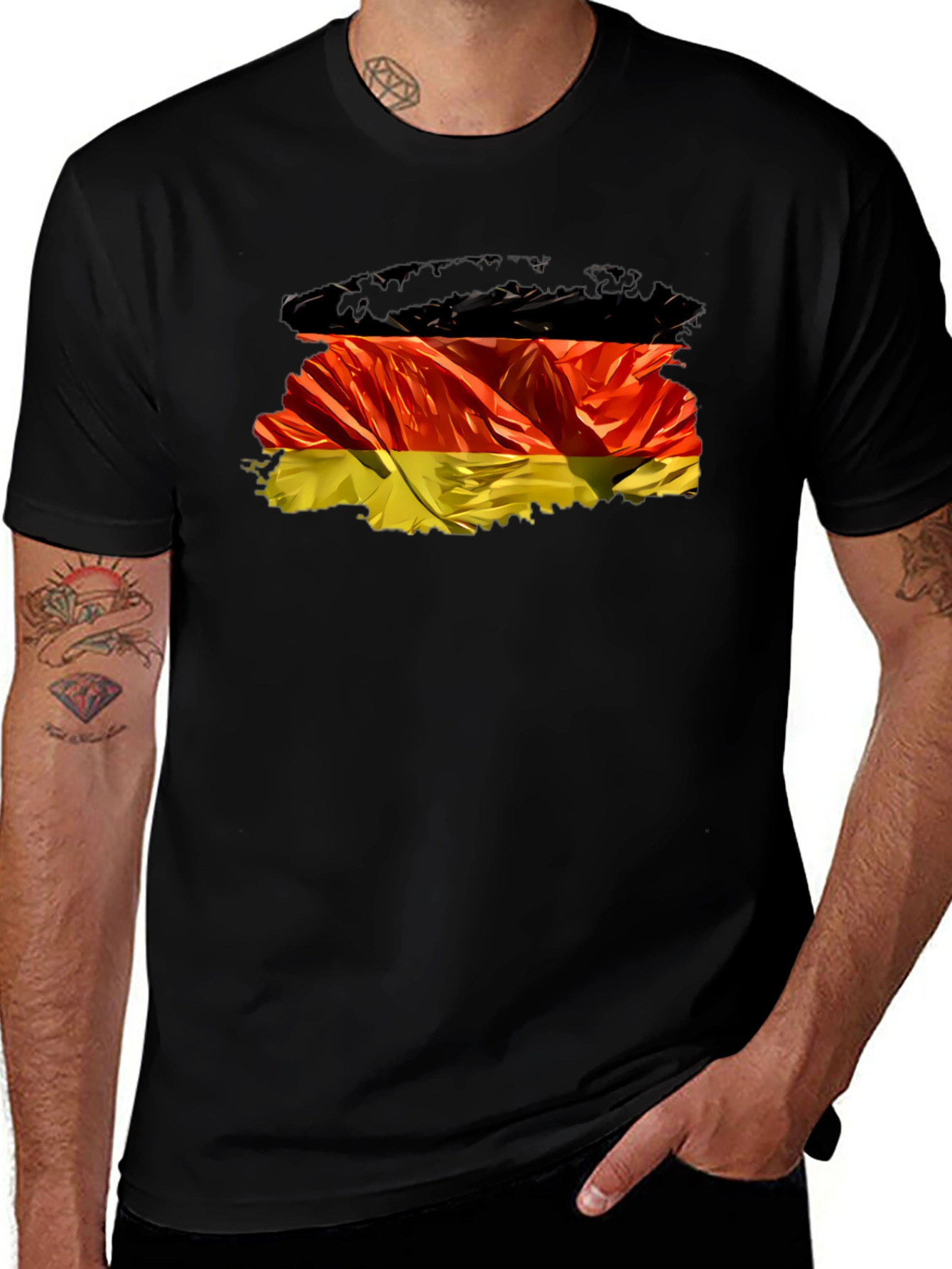 Germany Flag Graphic Print T-Shirt