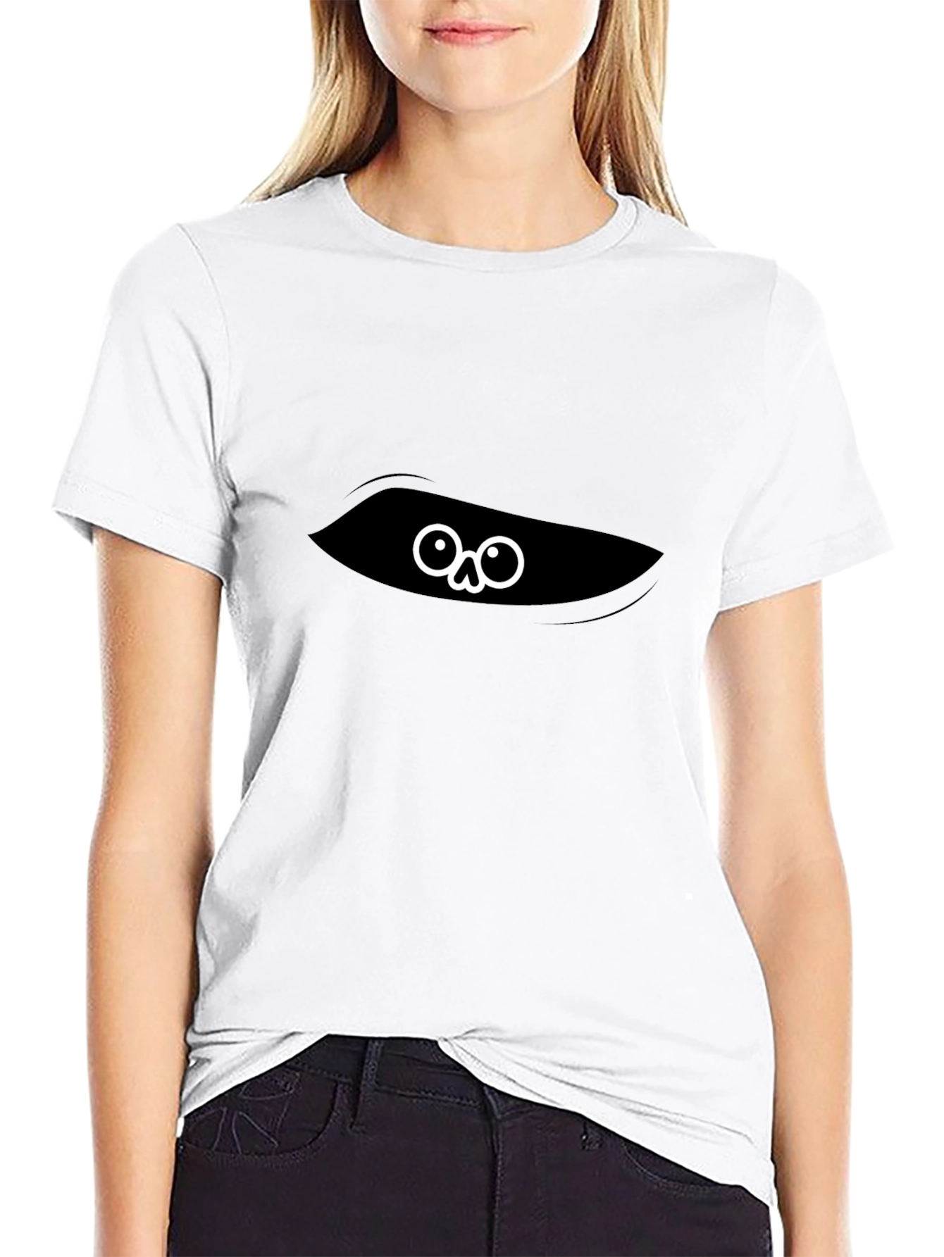 Ninja Skull Peekaboo Graphic Tee