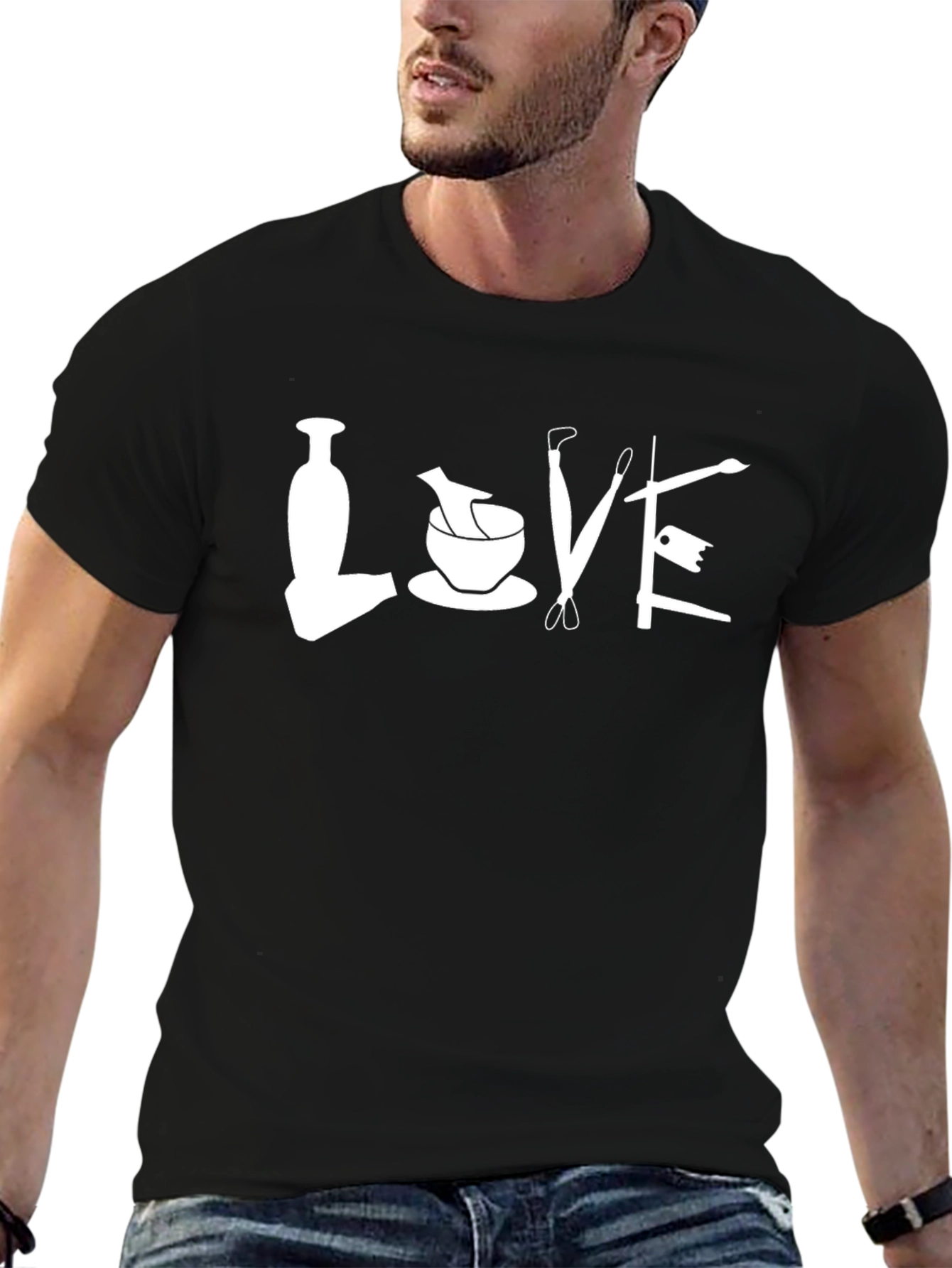 Love Medical T-Shirt - Black Graphic Tee