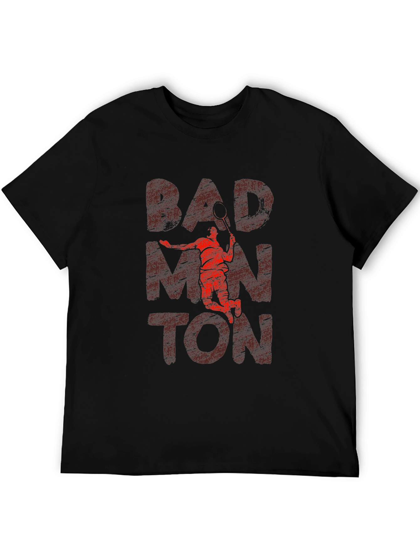 Badminton Graphic Tee - Sporty Casual T-Shirt
