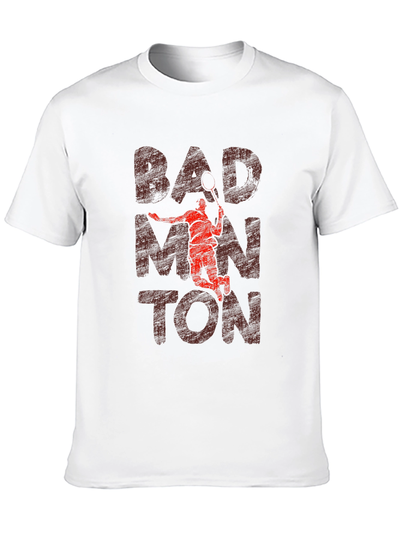 Badminton Graphic Tee - Sporty Casual T-Shirt