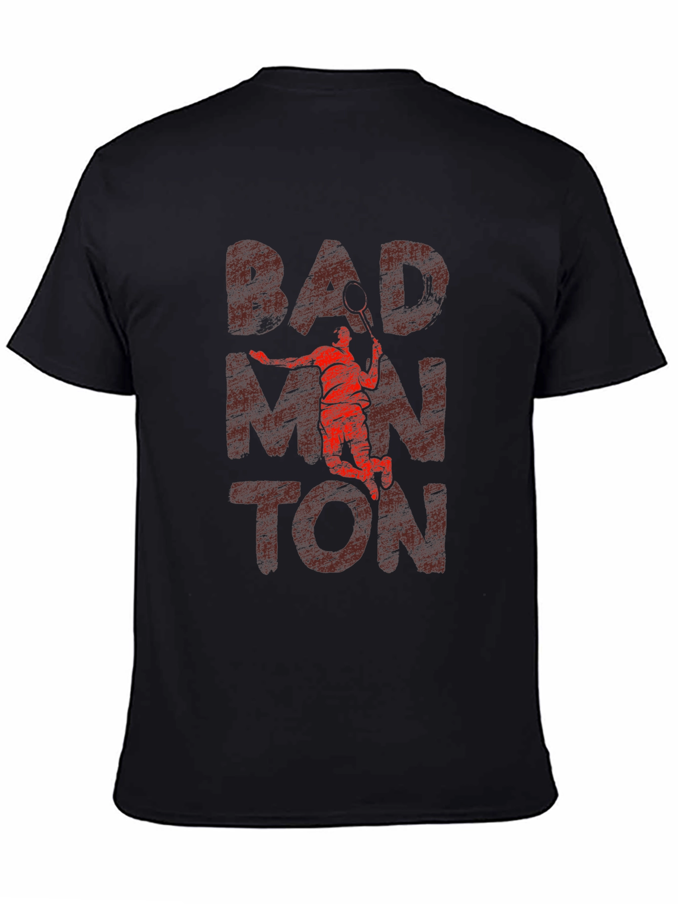 Badminton Graphic Tee - Sporty Casual T-Shirt
