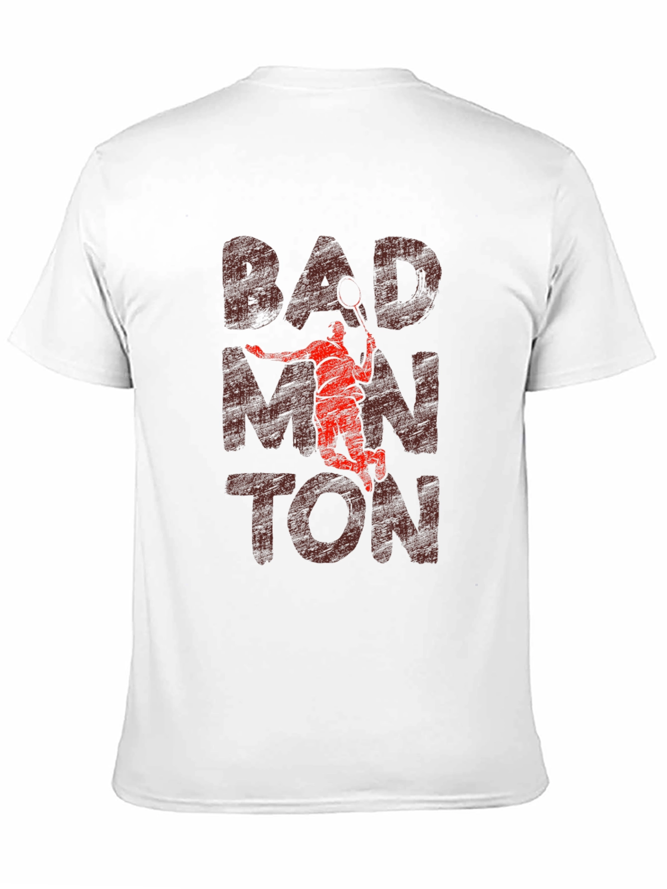 Badminton Graphic Tee - Sporty Casual T-Shirt
