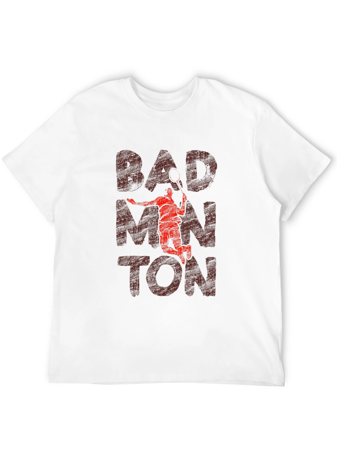 Badminton Graphic Tee - Sporty Casual T-Shirt