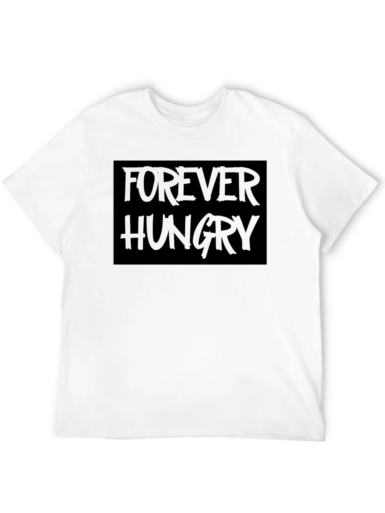 Forever Hungry Black Graphic T-Shirt