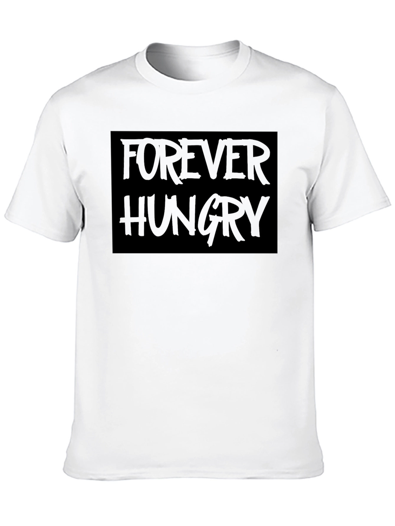 Forever Hungry Black Graphic T-Shirt