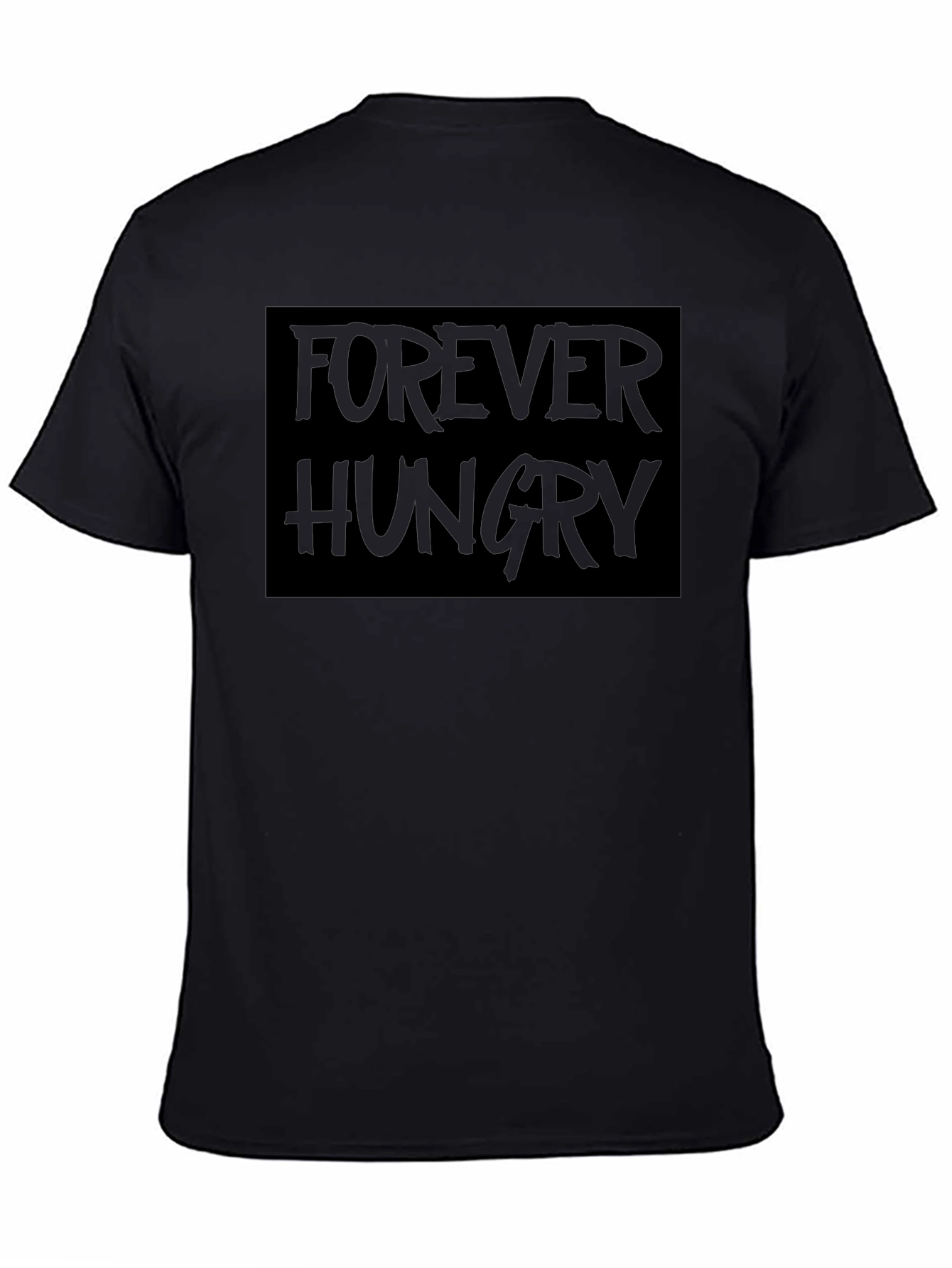 Forever Hungry Black Graphic T-Shirt