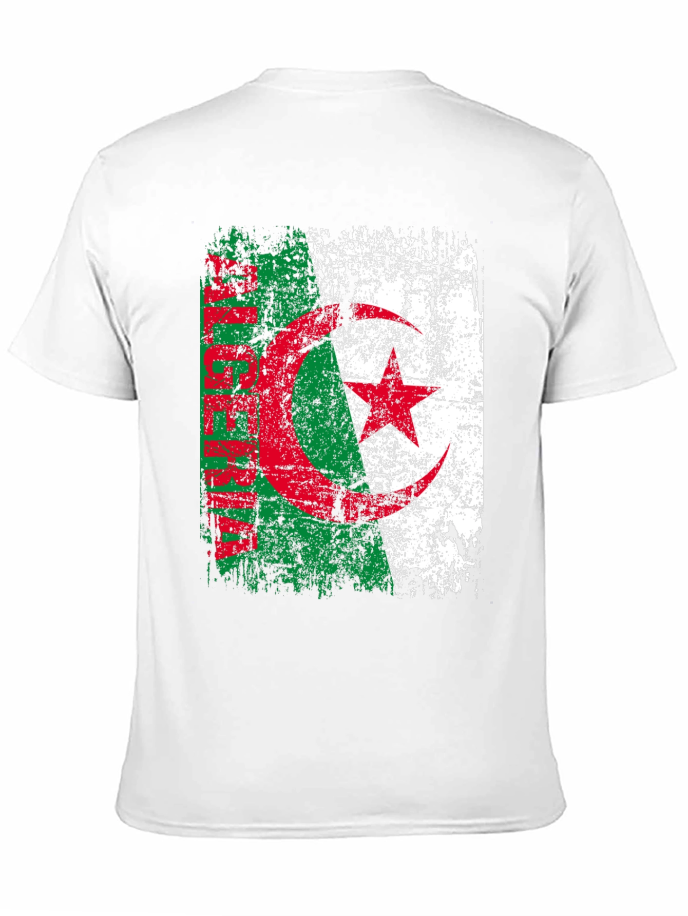 Algeria Flag T-Shirt - Distressed Design