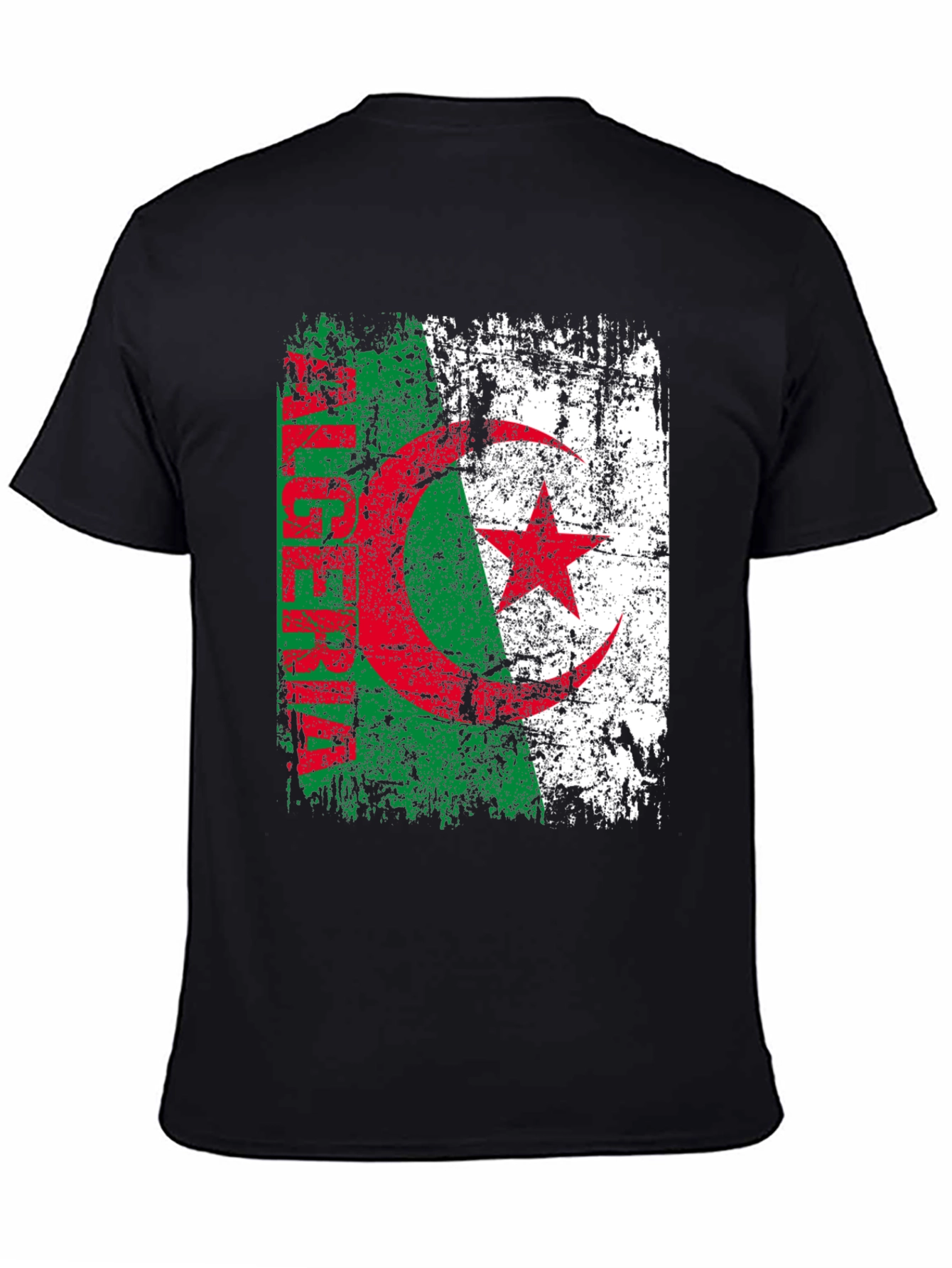 Algeria Flag T-Shirt - Distressed Design
