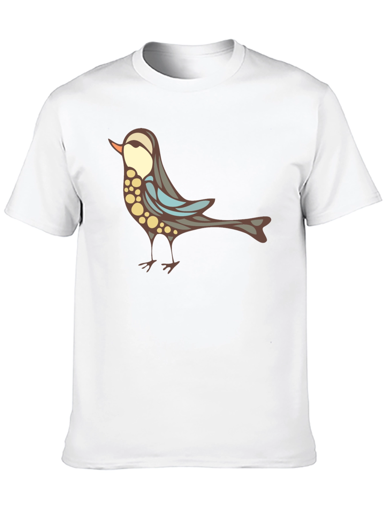 Stylish Bird Graphic Black T-Shirt