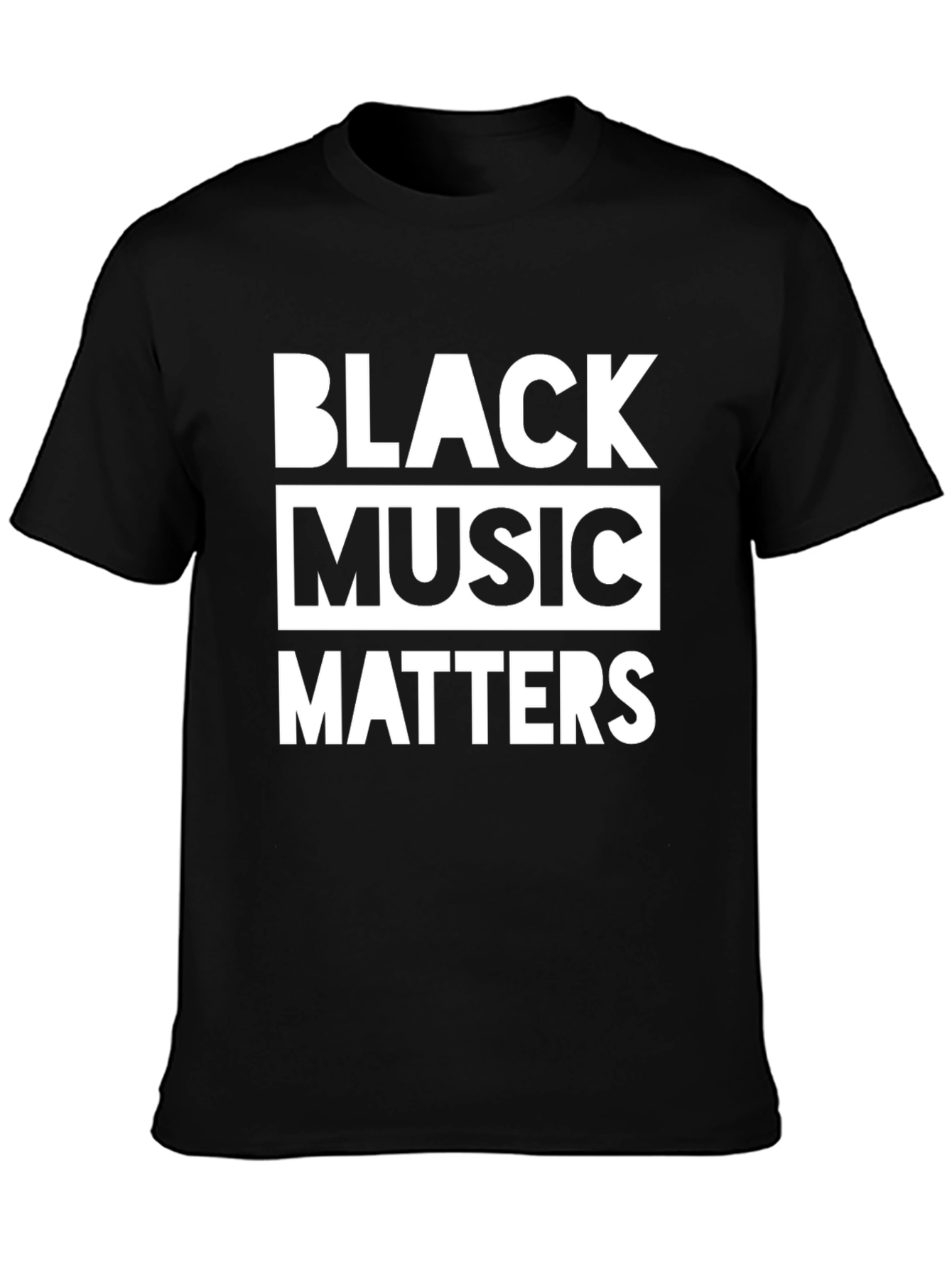 Black Music Matters Graphic Tee - Stylish Statement Shirt