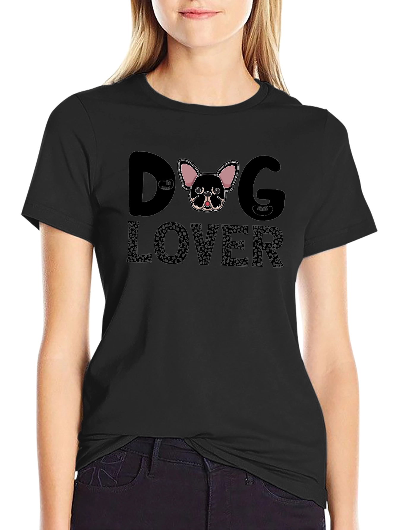 Dog Lover Graphic Tee - Black Unisex T-Shirt