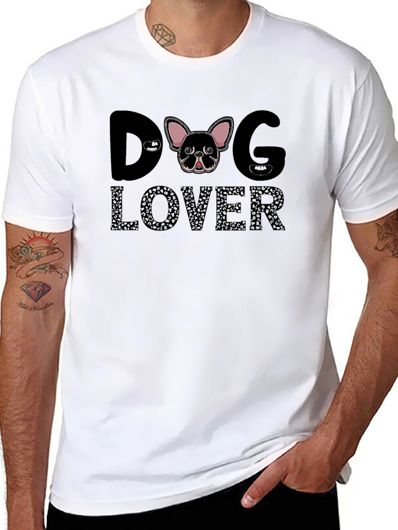 Dog Lover Graphic Tee - Black Unisex T-Shirt