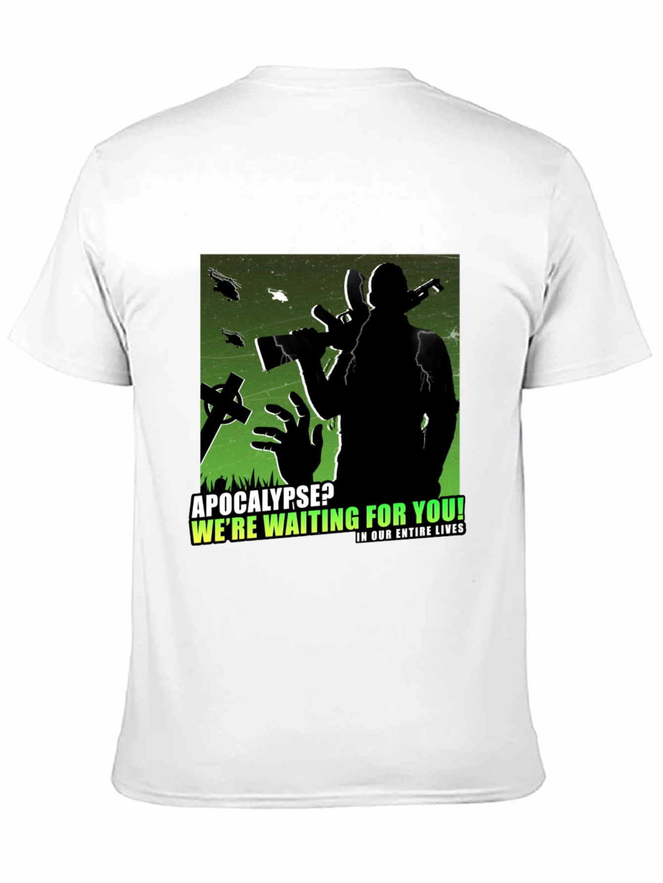 Apocalypse Ready Tee:  Zombie Hunter Graphic T-Shirt
