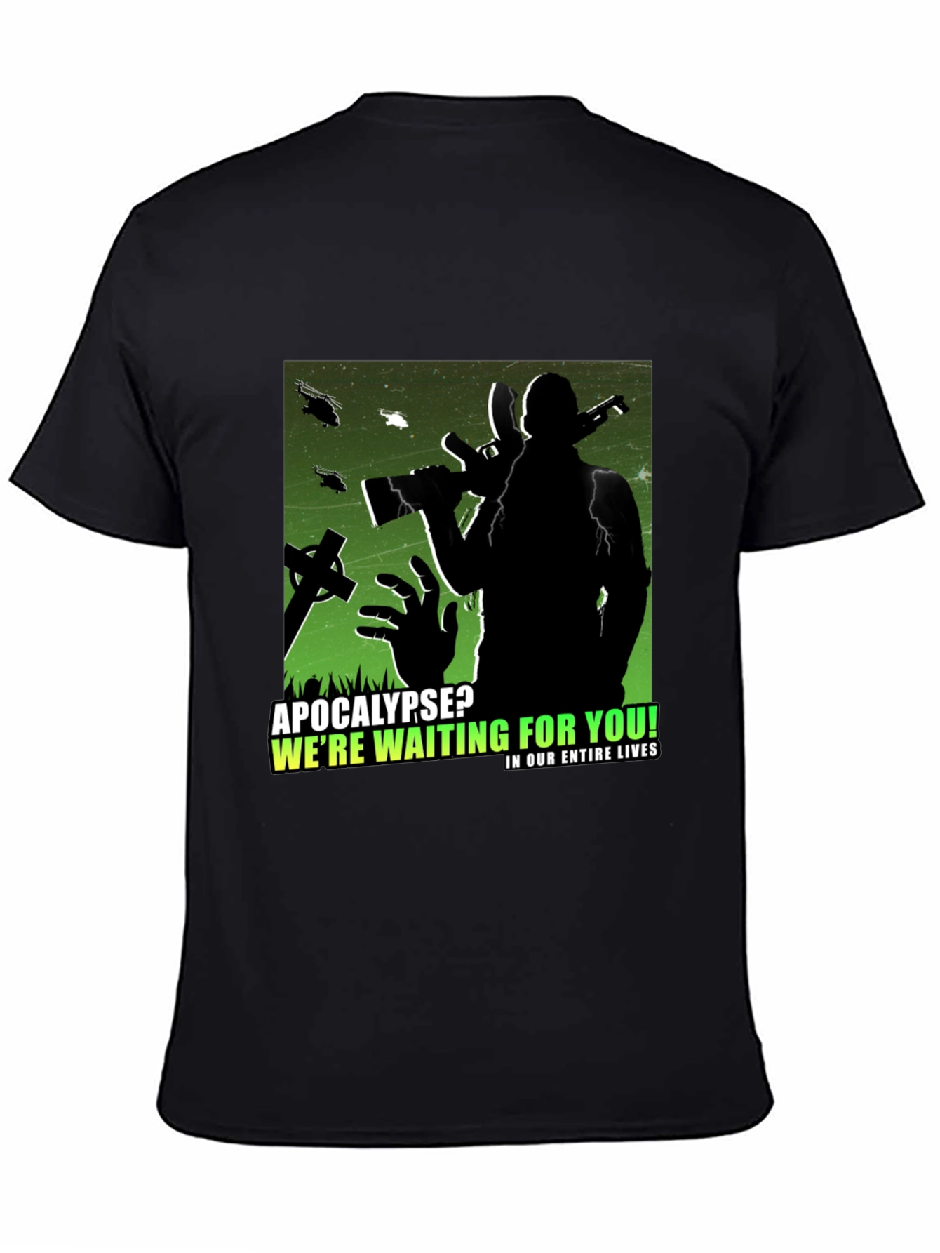 Apocalypse Ready Tee:  Zombie Hunter Graphic T-Shirt