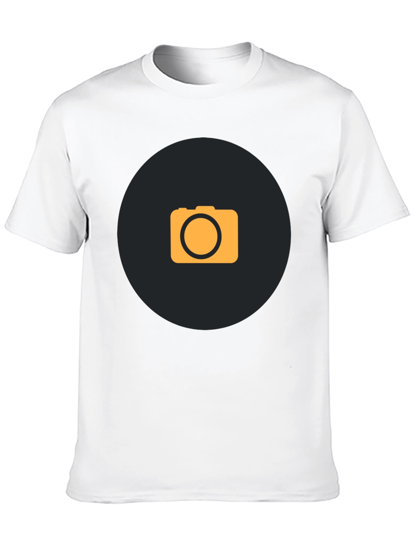 Camera Graphic T-Shirt - Stylish Black Tee